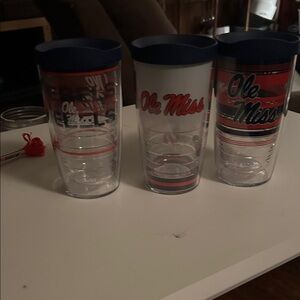 Tervis Ole Miss Tumblers . Set of 3. Brand new, never used.